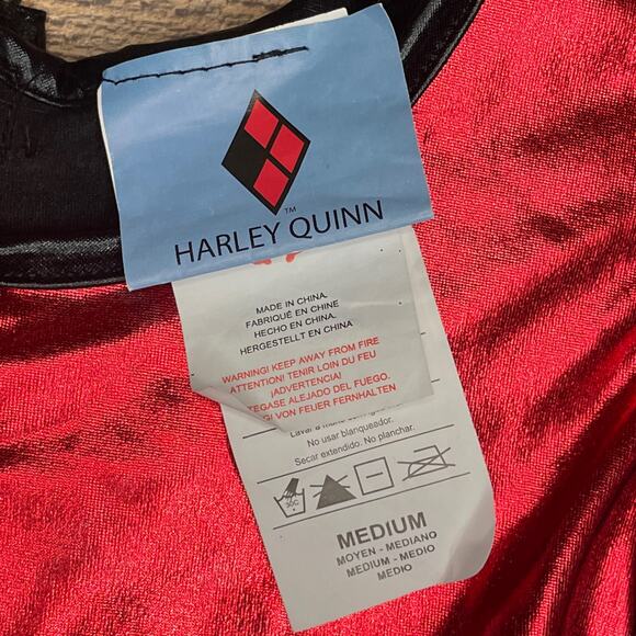 Rubie's Harley Quinn Dress Tutu Skirt Costume Size 8 10 Medium - Picture 5 of 13